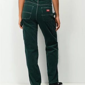 Dickies forest green corduroy carpenter juniours high rise pant